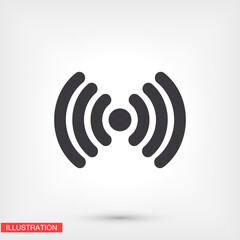 Wi-fi icon. Eps 10 Wi-Fi vector. Wi-fi flat design. Wi-Fi 10 eps icon