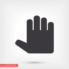 hand icon . Vector  Eps 10 . Lorem Ipsum Flat Design