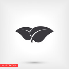 Leaf icon. Vector  Eps 10 . Lorem Ipsum Flat Design