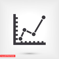 chart icon . Vector  Eps 10 . Lorem Ipsum Flat Design