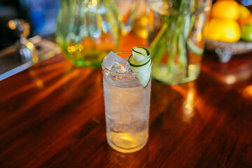 Cocktail de limon y hielo