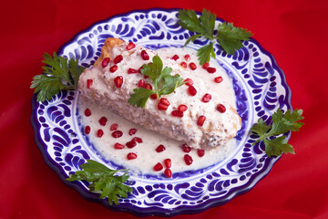 mexican food : chile en nogada