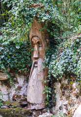ikona posąg drzeworyt