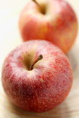 Fototapeta na wymiar Close-up of two apples