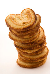 Close-up of a stack of cookies