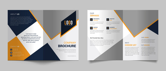 Modern bifold brochure template for your business