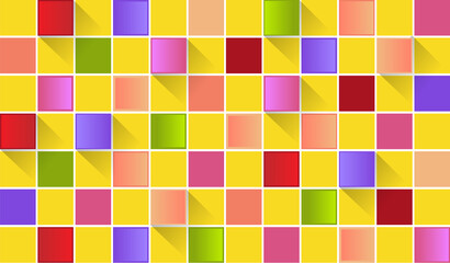Abstract colorful square background design concept