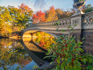 Bow bridge in late autumn