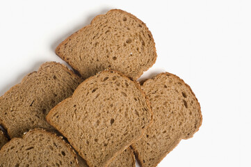 Close-up of bread slices