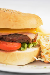 Close-up of a hamburger