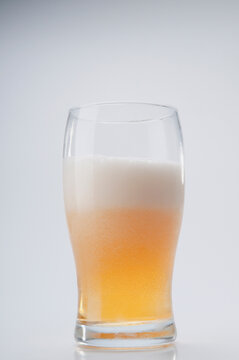 Close-up of a beer glass