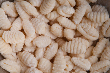 Close-up of homemade gnocchi
