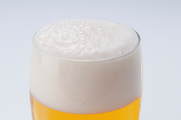 Close-up of a beer glass