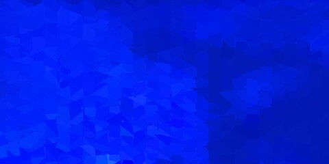 Dark blue vector polygonal pattern.