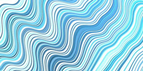 Fototapeta na wymiar Light BLUE vector pattern with curved lines.