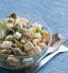 Close-up of pasta in a bowl