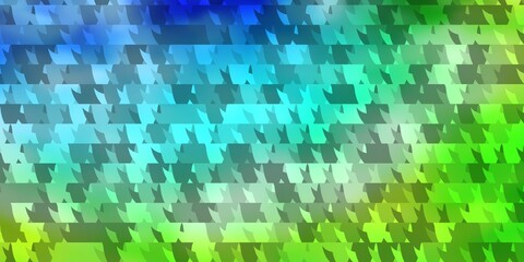 Light Blue, Green vector texture with triangular style.