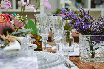 Lavender inspired table style decoration