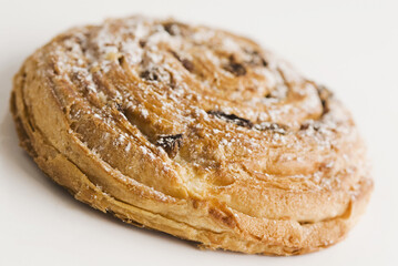 Close-up of a cinnamon bun