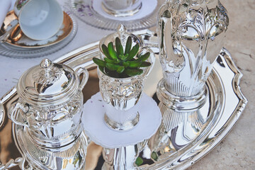 Tea silverware collection