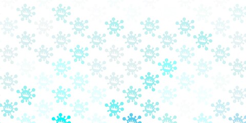 Light blue vector texture with disease symbols.