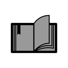 Open book icon in trendy flat design