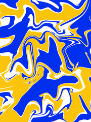 blue and orange abstract banner watercolor luxury liquid pattern color on white.