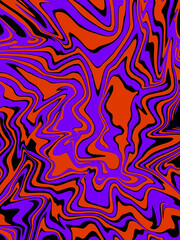 abstract purple and orange watercolor luxury galaxy pattern color on black.