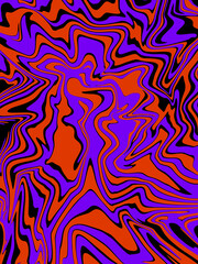 abstract purple and orange watercolor luxury galaxy pattern color on black.