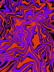 abstract purple and orange watercolor luxury galaxy pattern color on black.