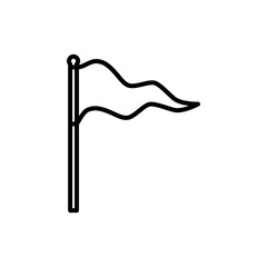 Fototapeta premium Flag icon in trendy flat design