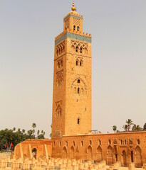 Obraz premium Tower of Kutubia Mosque in Marrakech, Morocco