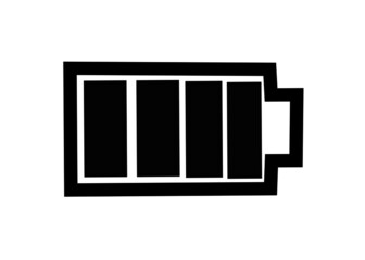 battery vector icon for apps and website