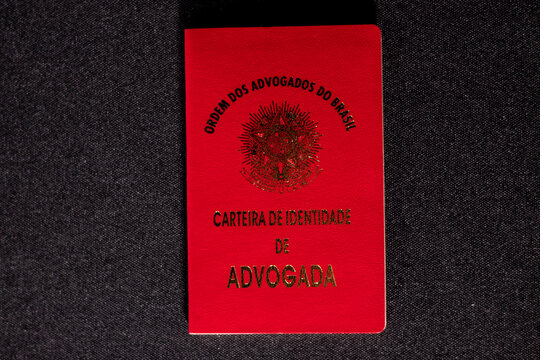 Identification document of lawyer from Brazil. Carteira da OAB (Ordem dos Advogados do Brasil) 