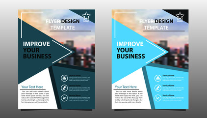 business brochure, flyer ,report Layout design template, and cover design