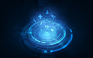 medical technology innovation concept background