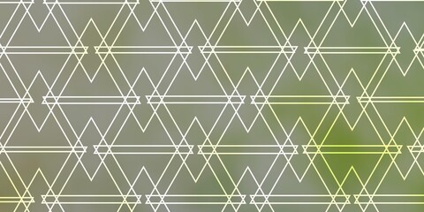 Light Green vector layout with lines, triangles. Abstract gradient illustration with triangles. Template for wallpapers.