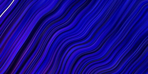 Dark Blue, Red vector background with curved lines. Illustration in abstract style with gradient curved.  Template for your UI design.
