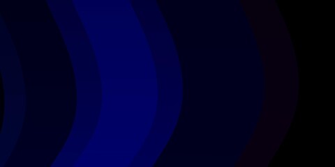 Dark Blue, Red vector background with wry lines. Abstract gradient illustration with wry lines. Best design for your posters, banners.