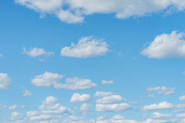 Naklejka na ściany i meble Beautiful picture perfect cloud backdrop landscape.