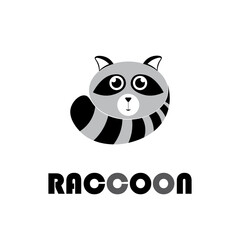 Raccoon Logo Animal Design Icon