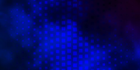 Dark BLUE vector template in rectangles. Illustration with a set of gradient rectangles. Design for your business promotion.