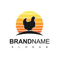 Fototapeta na wymiar Animal Farm Logo, Poultry Logo Design Inspiration