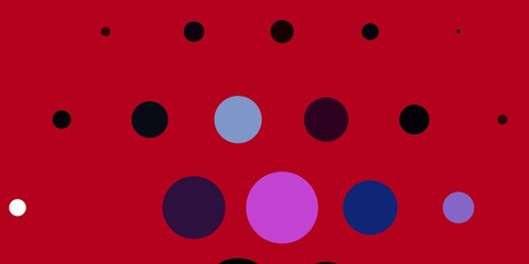 Light Pink, Green vector pattern with spheres. Abstract illustration with colorful spots in nature style. Pattern for booklets, leaflets.