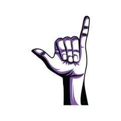 Gesture Hand Call Logo Template Design Vector