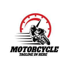 Motorcycle Sport Logo Template Design Vector