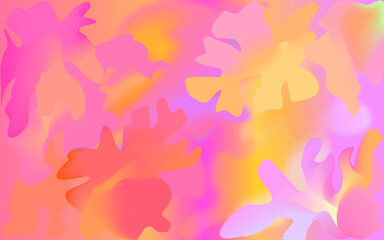 Fototapeta na wymiar hermosos colores de plantas difuminados. Colores marinos. Fondo de texturas psicodélicas. Colores de arcoiris. rosado, rojo, amarillo.