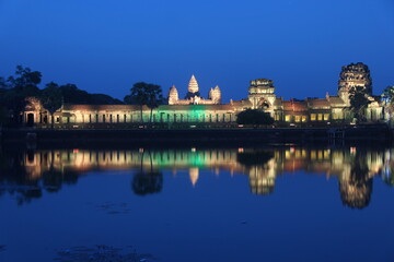 Fototapeta na wymiar Cambodia. Angkor Wat temple. Siem Reap city. Siem Reap province. Khmer New Year celebration.