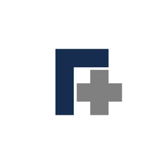 Fototapeta premium geometric letter A and a shape of cross good for any business logo