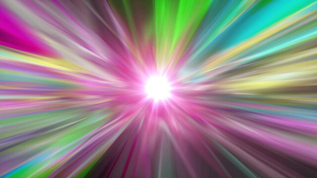 4k Colorful rays. Abstract motion background. Flare light. Seamless loop. Animation screensaver.